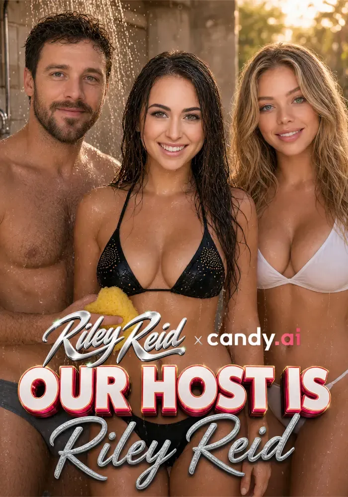 Official Candy Shorts key art for Our Host Is Riley Reid